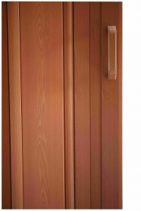 Shrnovací dveře s dekorem dřeva